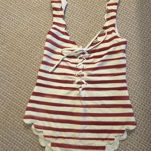 Marysia Striped Palm Springs Maillot - Picture 1 of 3